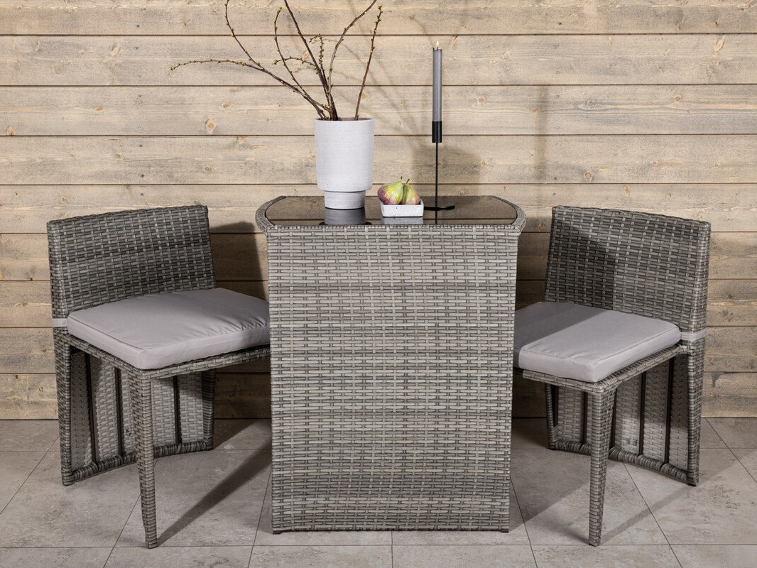 Balcony furniture set Dallas 3458 (Grey)