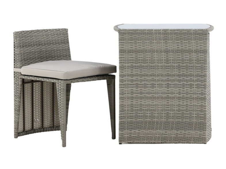 Balcony furniture set Dallas 3458 (Grey)