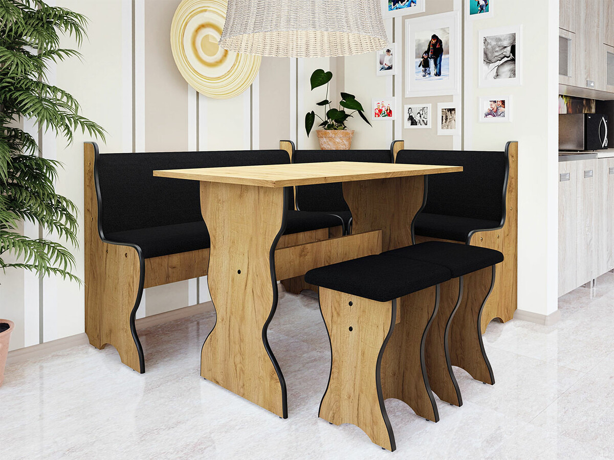 Kitchen corner Reading 100 (Craft golden oak + Hugo 100)