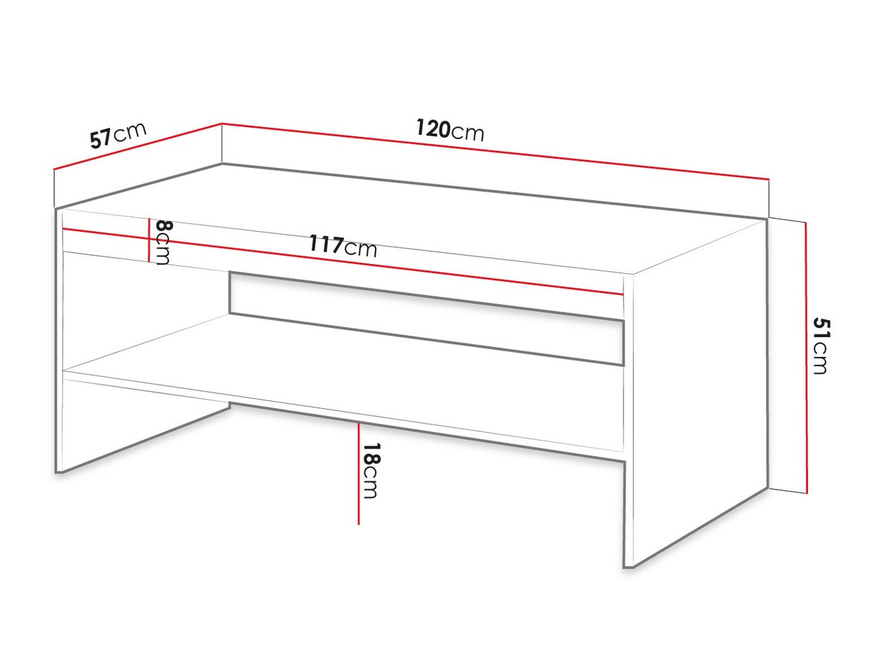 Coffee table Comes (Wotan Oak)