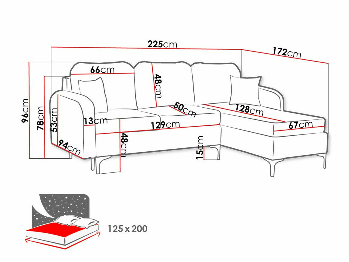 Corner sofa Torlua 103 (Manila 02)