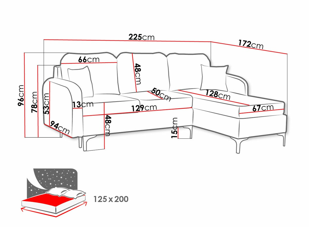 Corner sofa Torlua 103 (Manila 02)