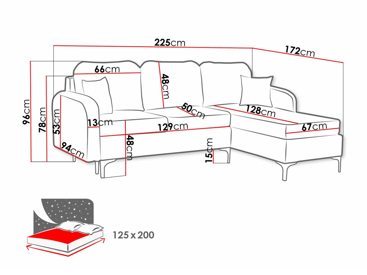 Corner sofa Torlua 103 (Manila 29)