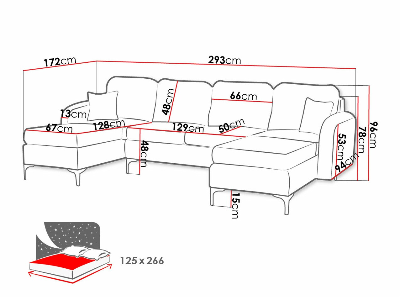 Corner sofa Torlua 104 (Manila 19)