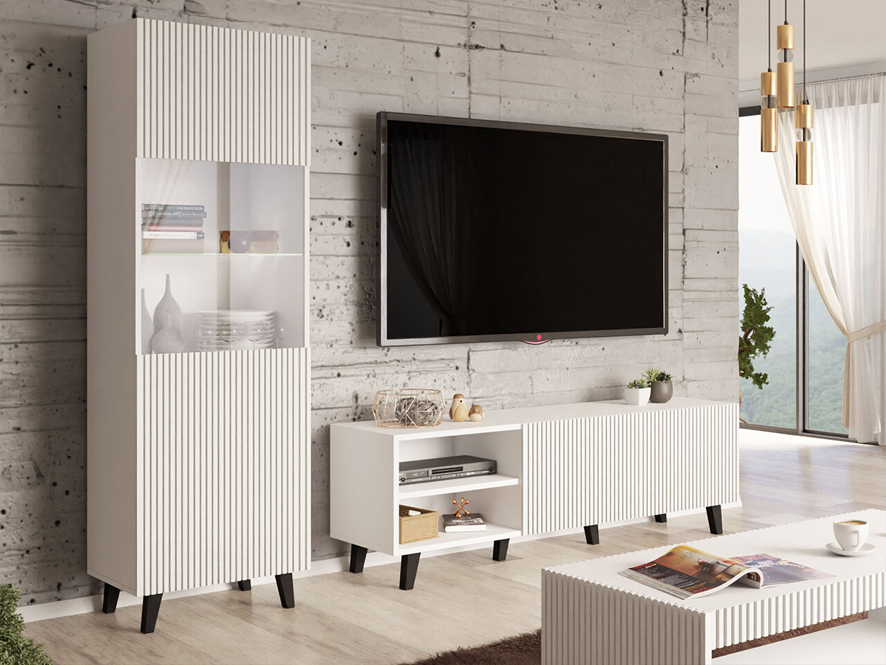Living room set Dicto I (White)