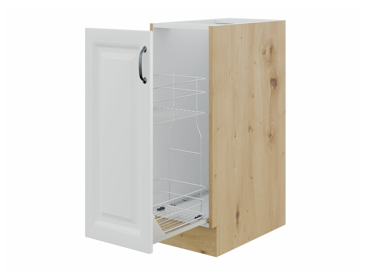 Modular cabinet with pull-out basket Retro White 102