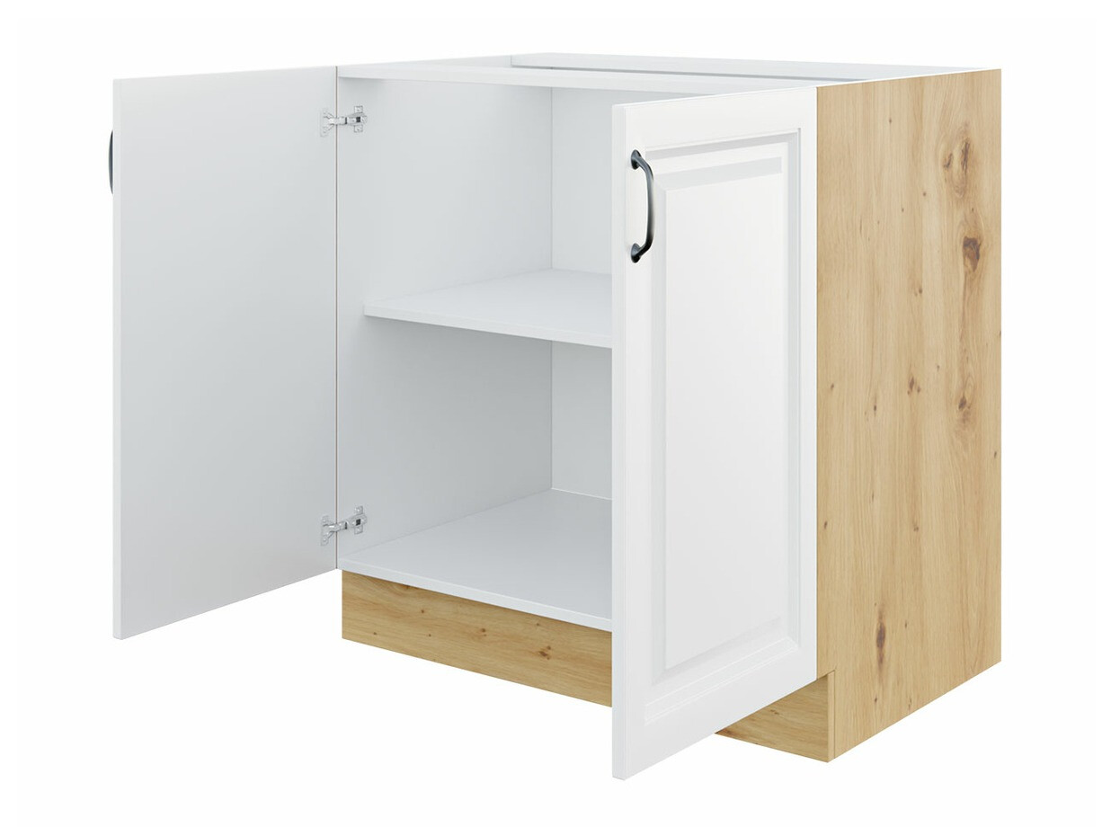 Modular cabinet with doors Retro White 119