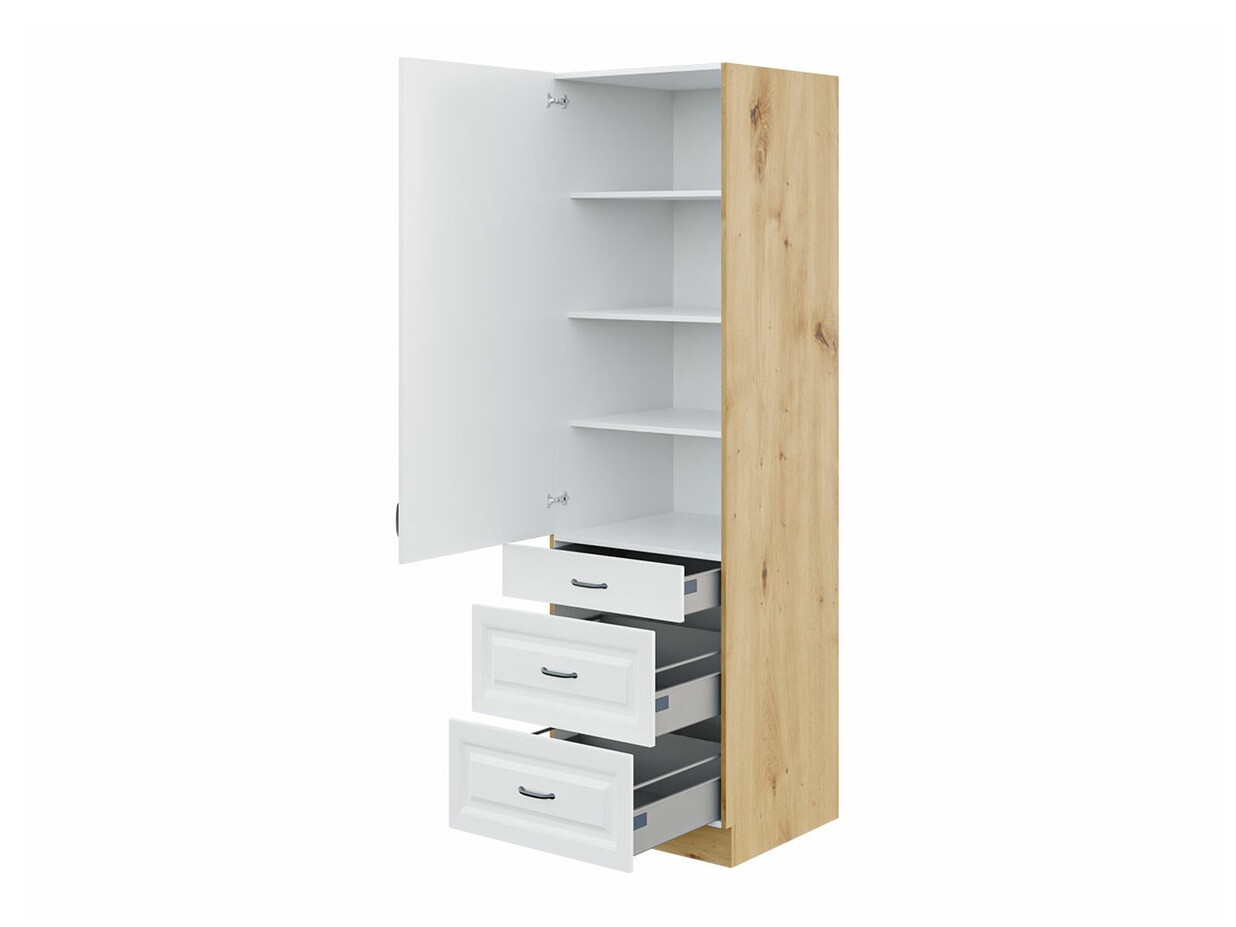 Modular cabinet with drawer and doors Retro Grey 114