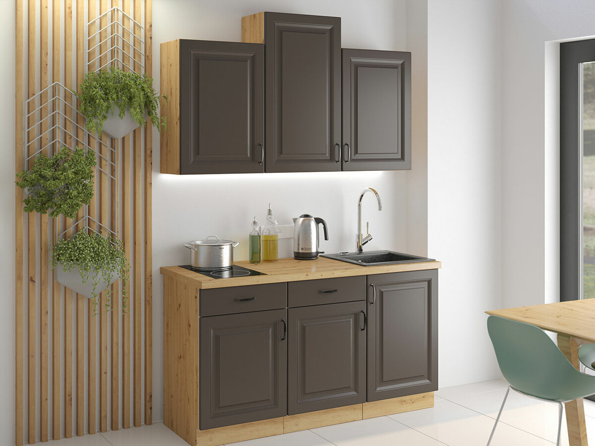 Modular wall cabinet Retro Grey 124