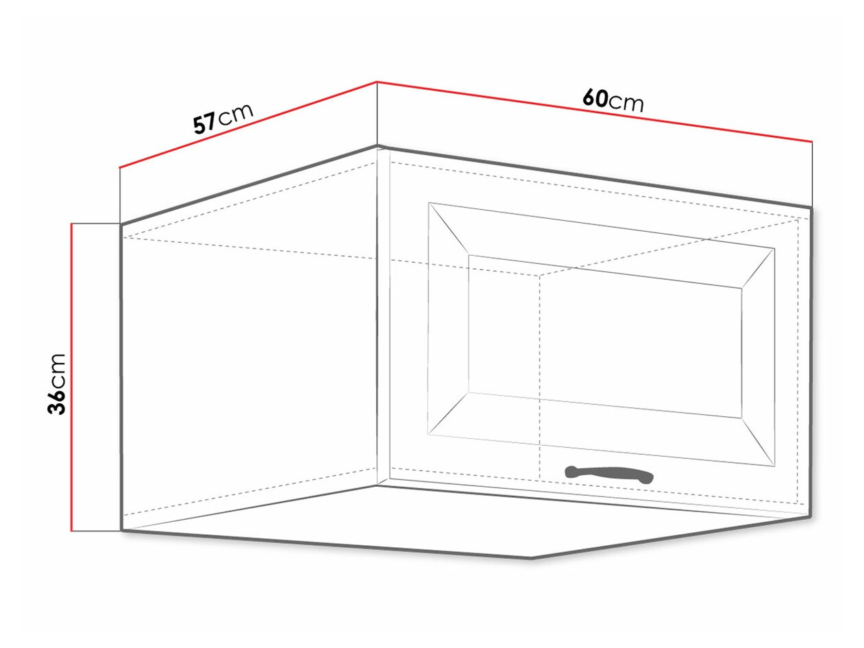 Modular wall cabinet Retro Grey 138