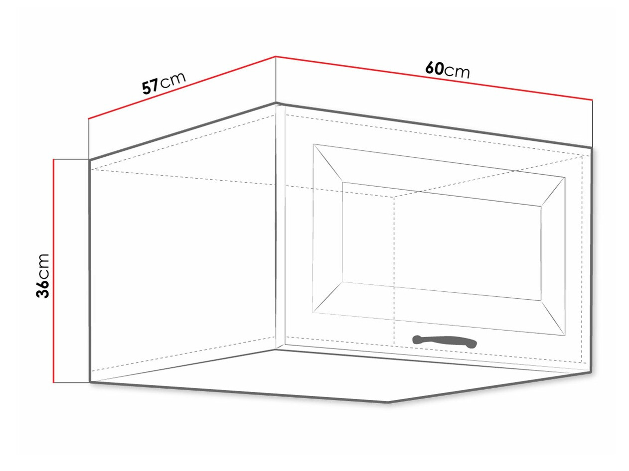 Modular wall cabinet Retro White 138