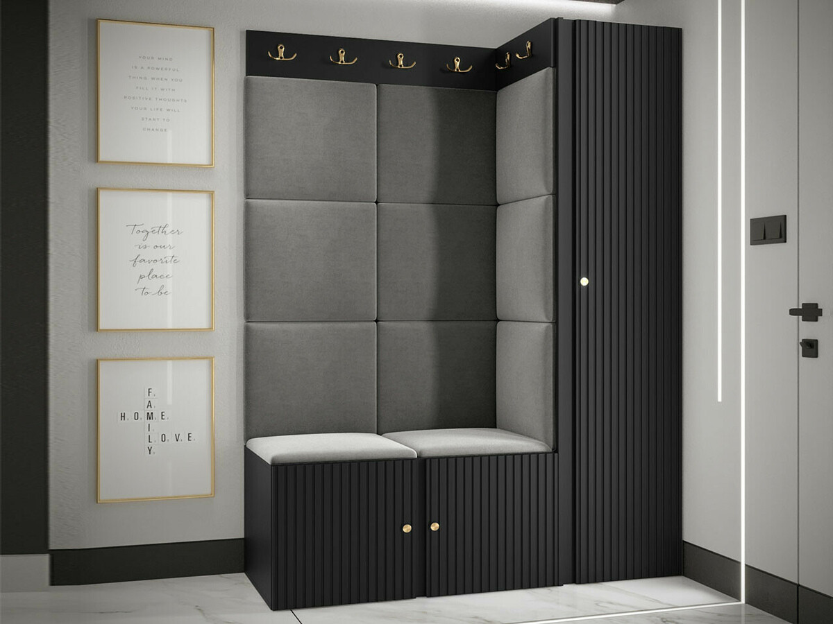 Wardrobe Hartford 393 (Black)