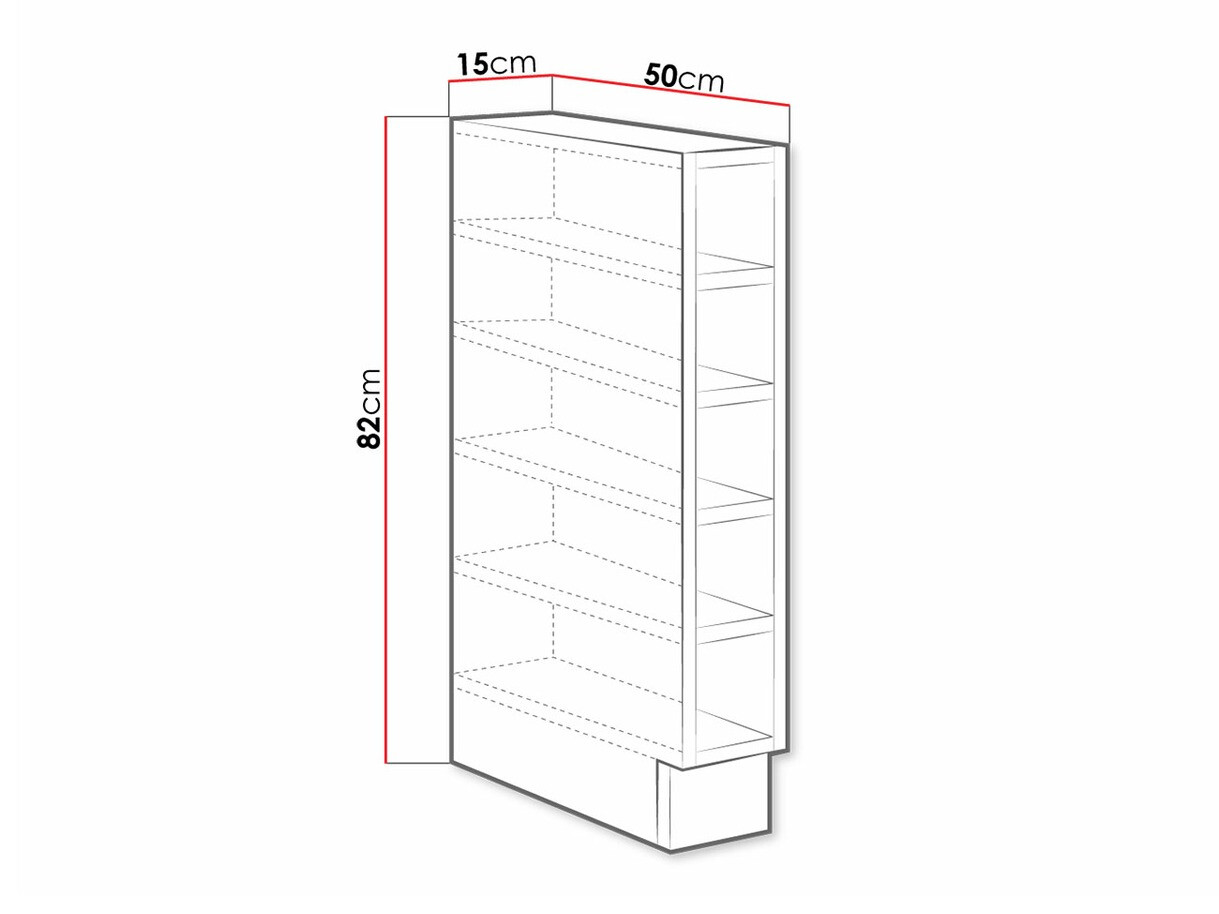 Bookcase Retro Grey 111