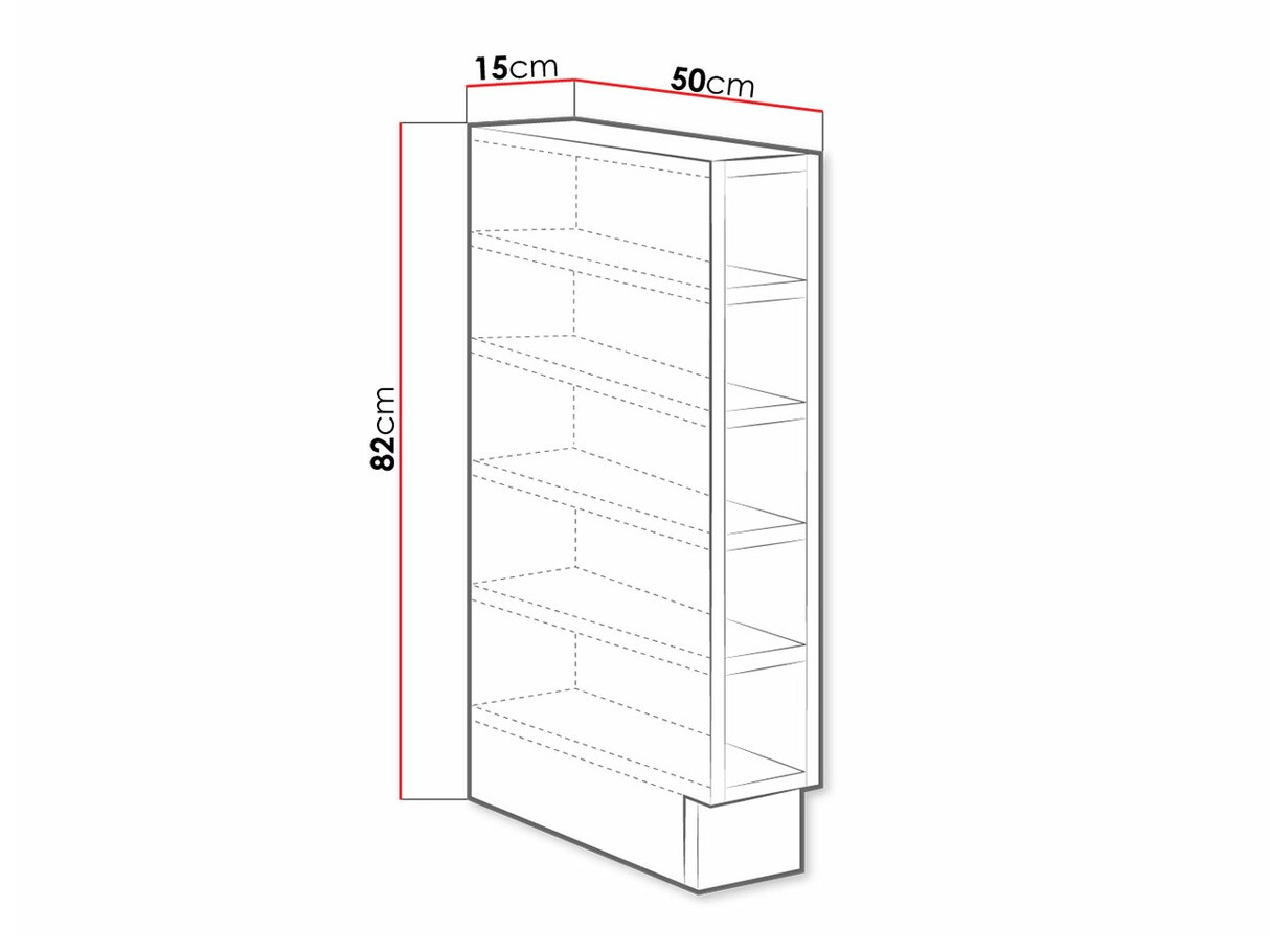 Bookcase Retro White 111