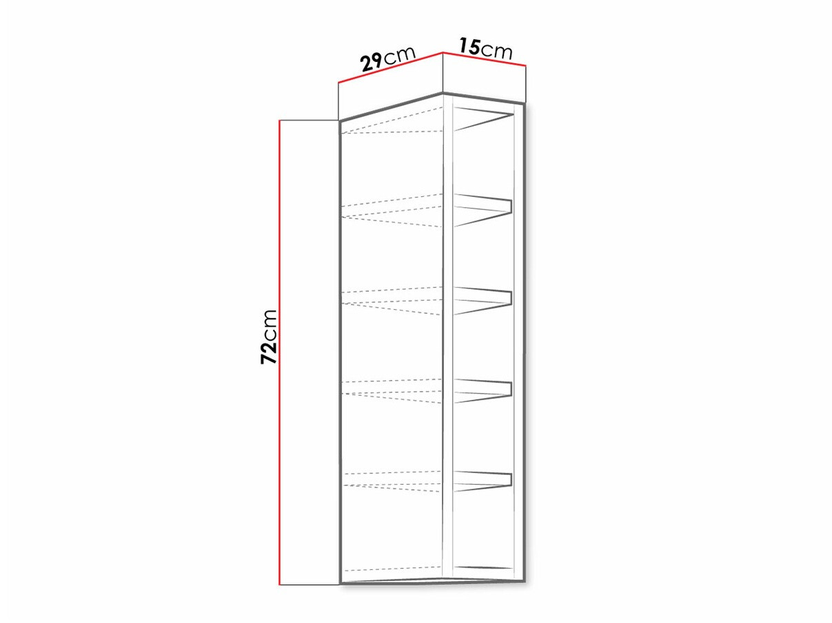 Wall shelf Retro Grey 141