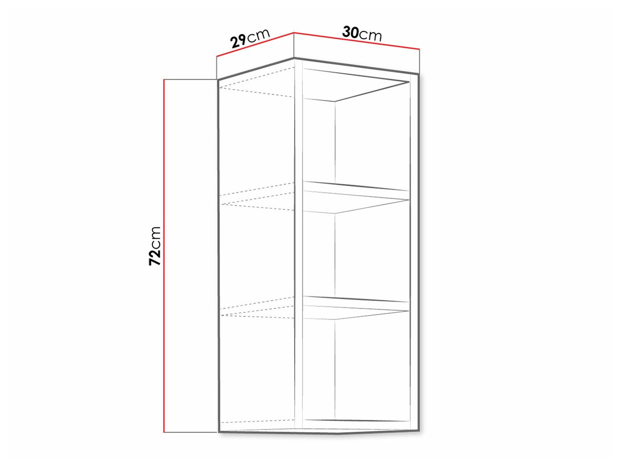 Wall shelf Retro Grey 142