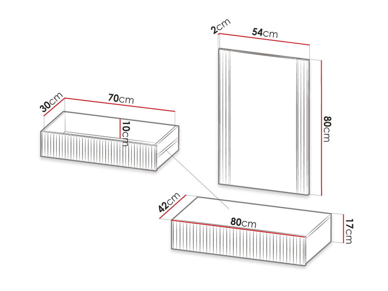 Dressing table Dicto (White)