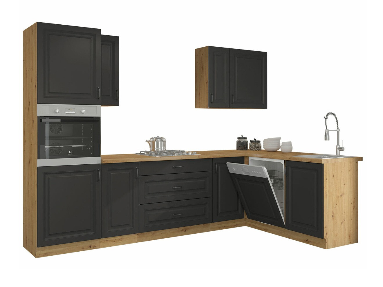 Modular kitchen set Retro Grey 148