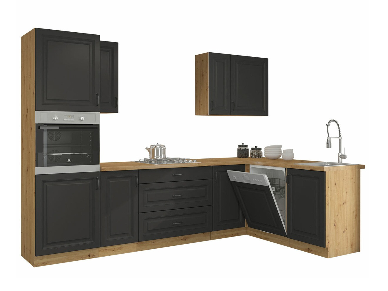 Modular kitchen set Retro Grey 148