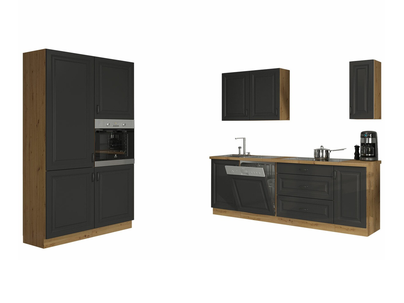 Modular kitchen set Retro Grey 149