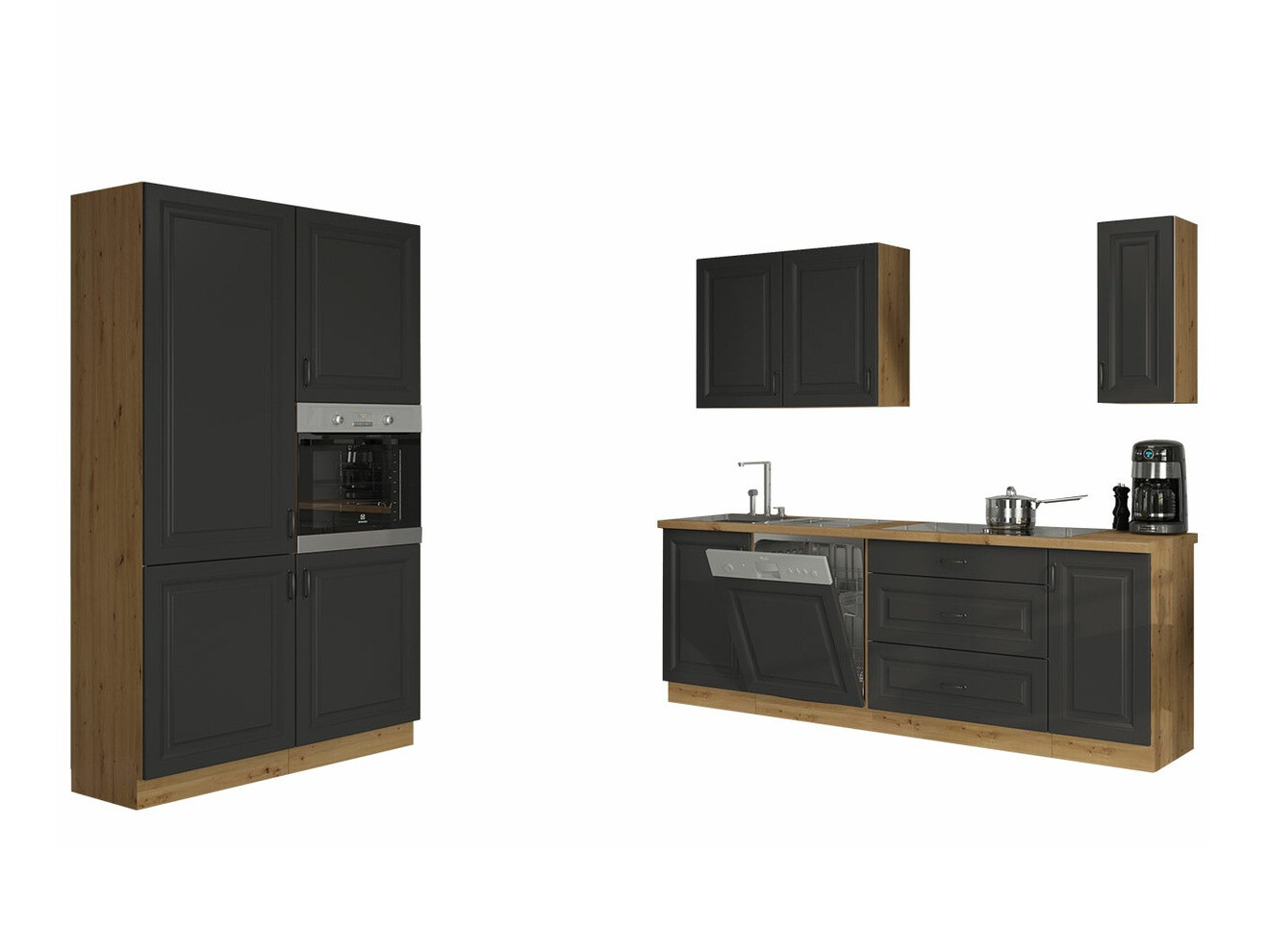 Modular kitchen set Retro Grey 149