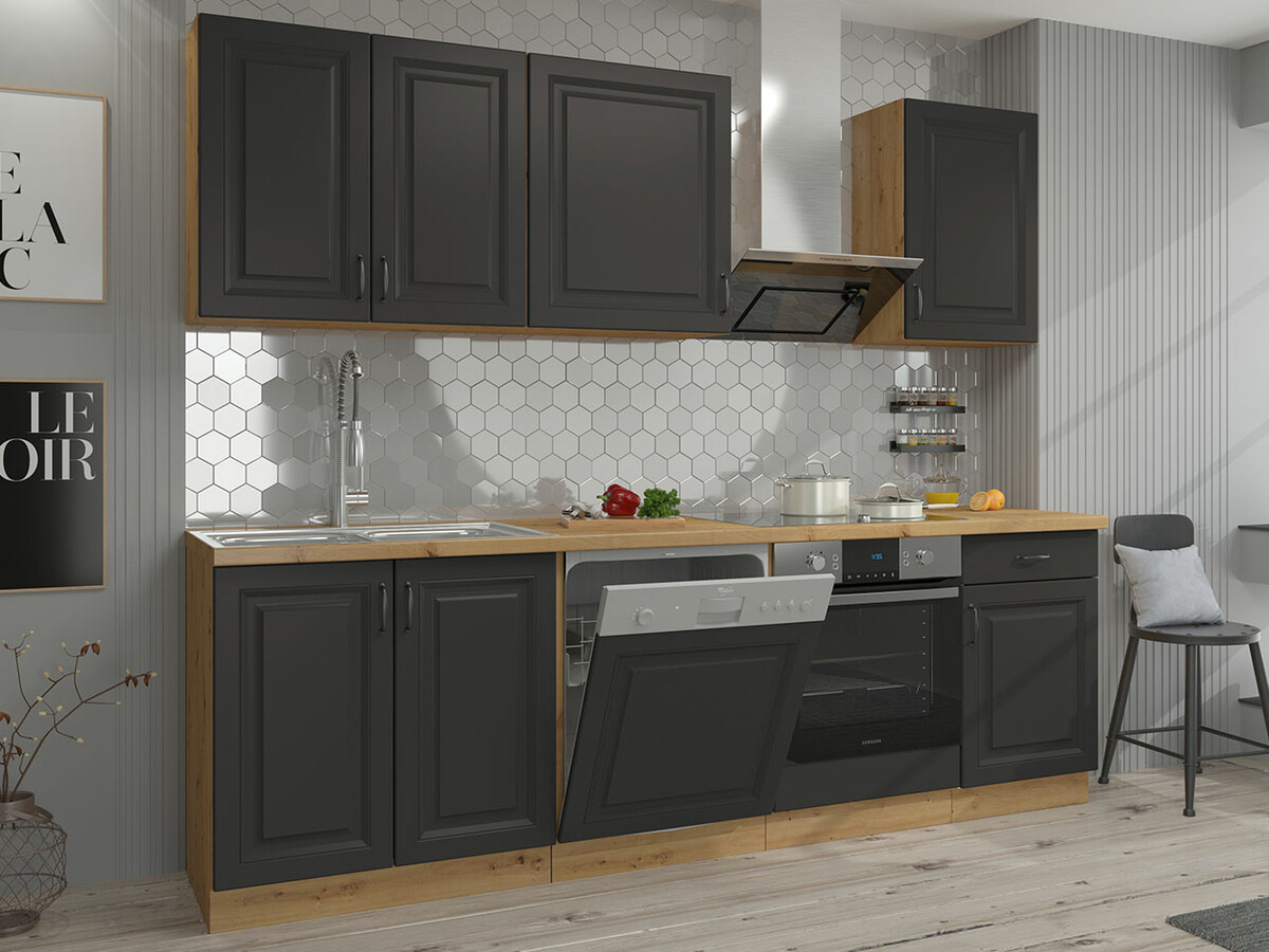 Modular kitchen set Retro Grey 150