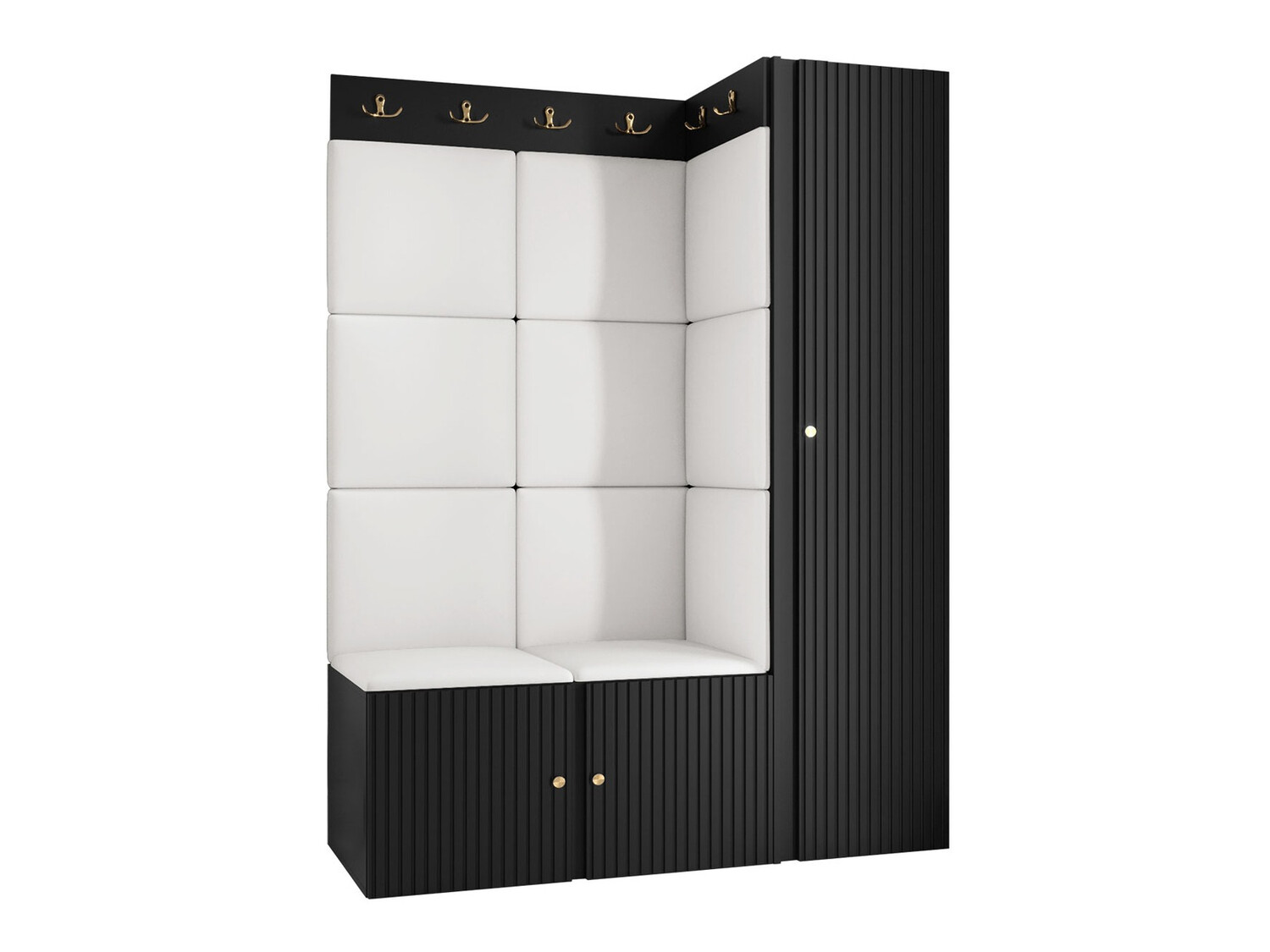 Hallway set Hartford 385 (Eco-leather Soft 017)