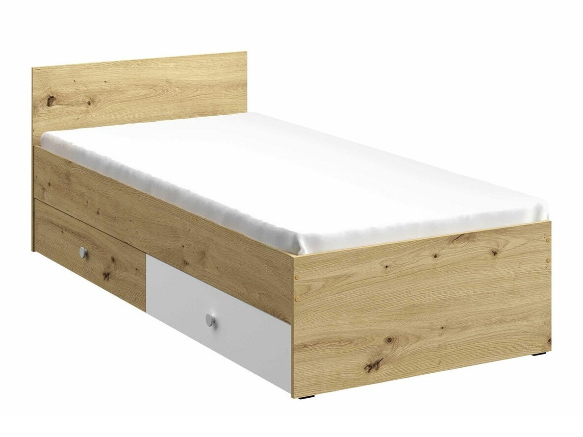 Bed Almira 113 (Artisan oak + White)
