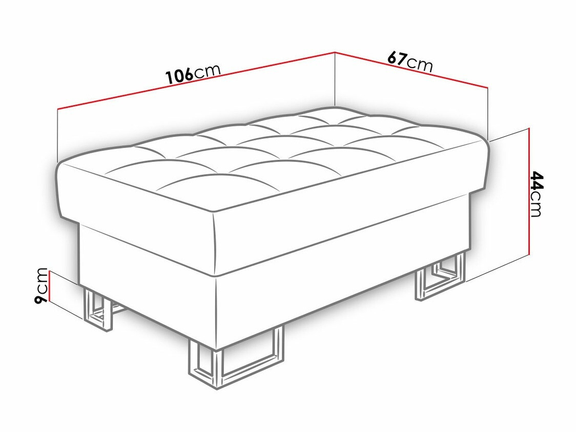 Upholstered bench Comfivo Anima (Sorriso 04)