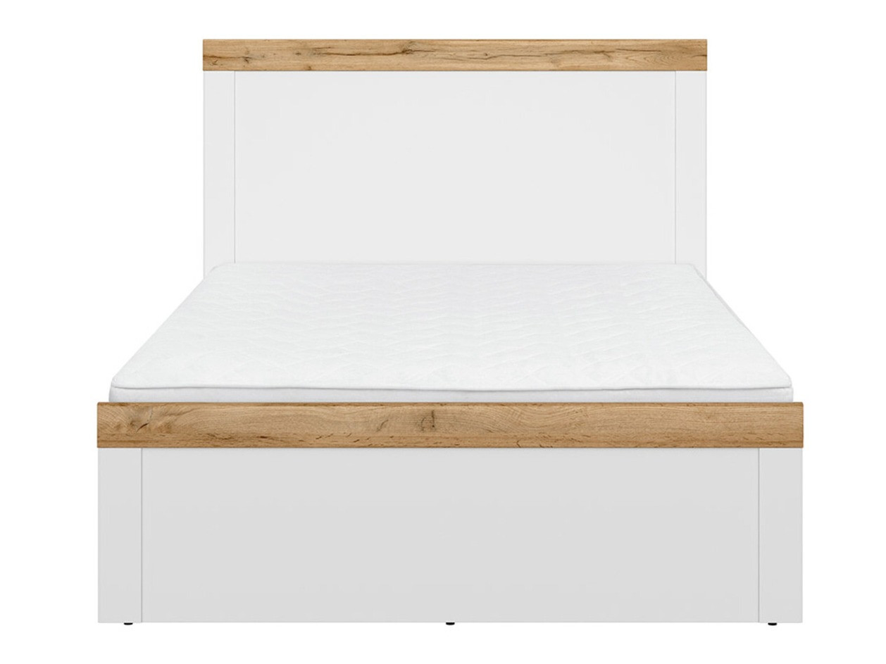 Bed Sonsoru 115 (White + Glossy white + Wotan Oak)