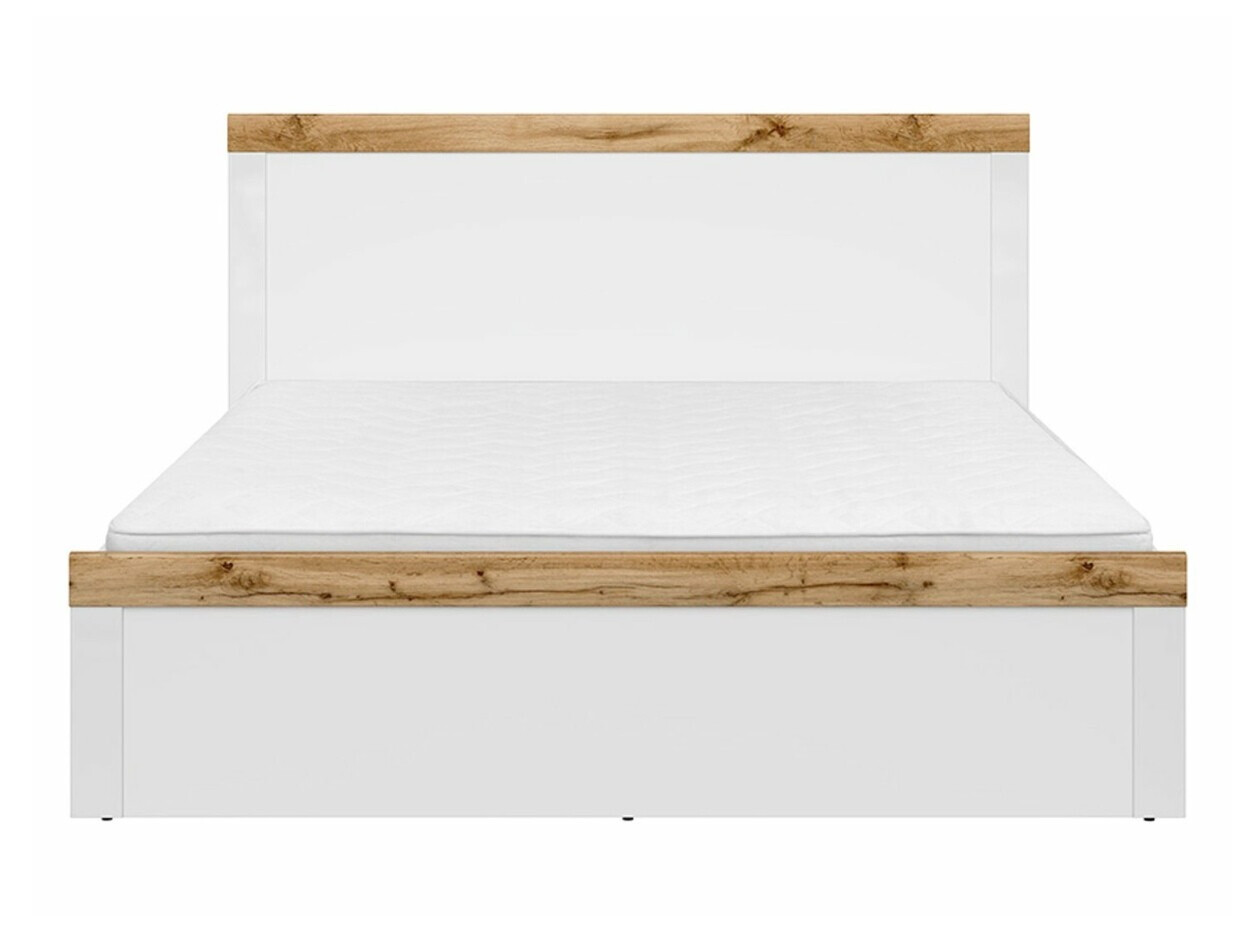 Bed Sonsoru 115 (White + Glossy white + Wotan Oak)