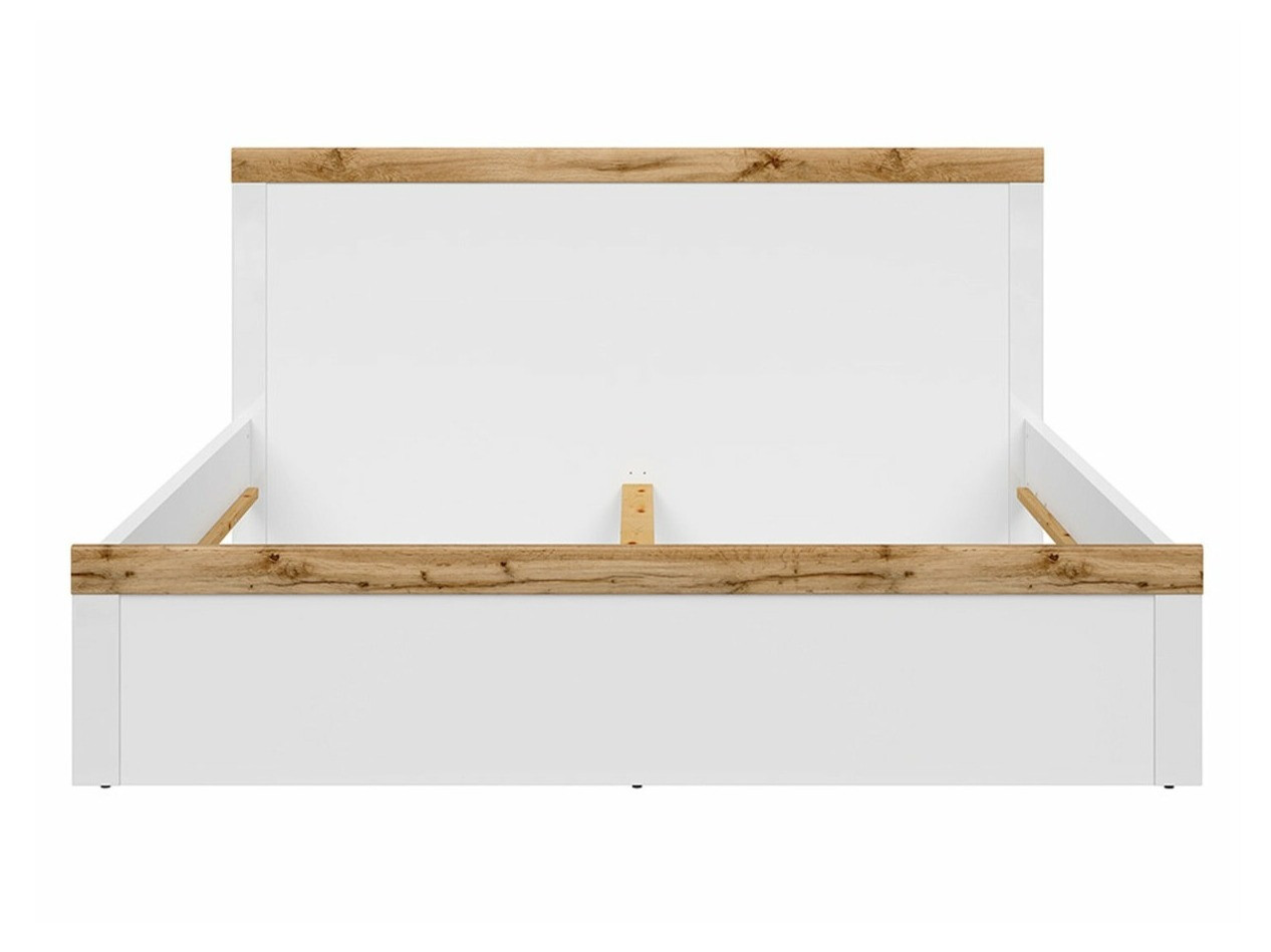 Bed Sonsoru 115 (White + Glossy white + Wotan Oak)