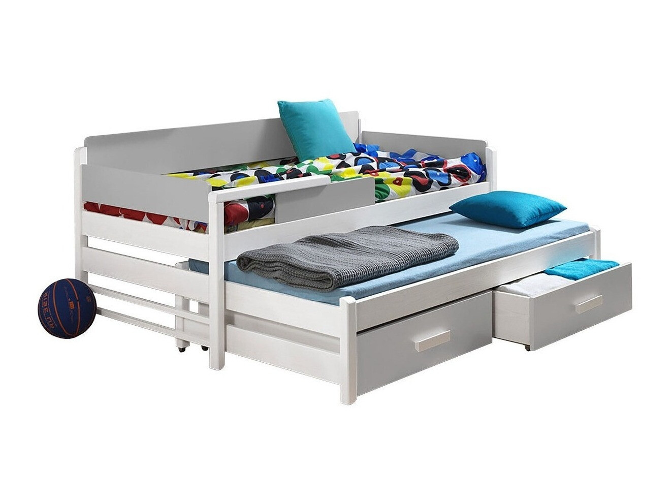 Bed Henderson 121 (White + Grey)
