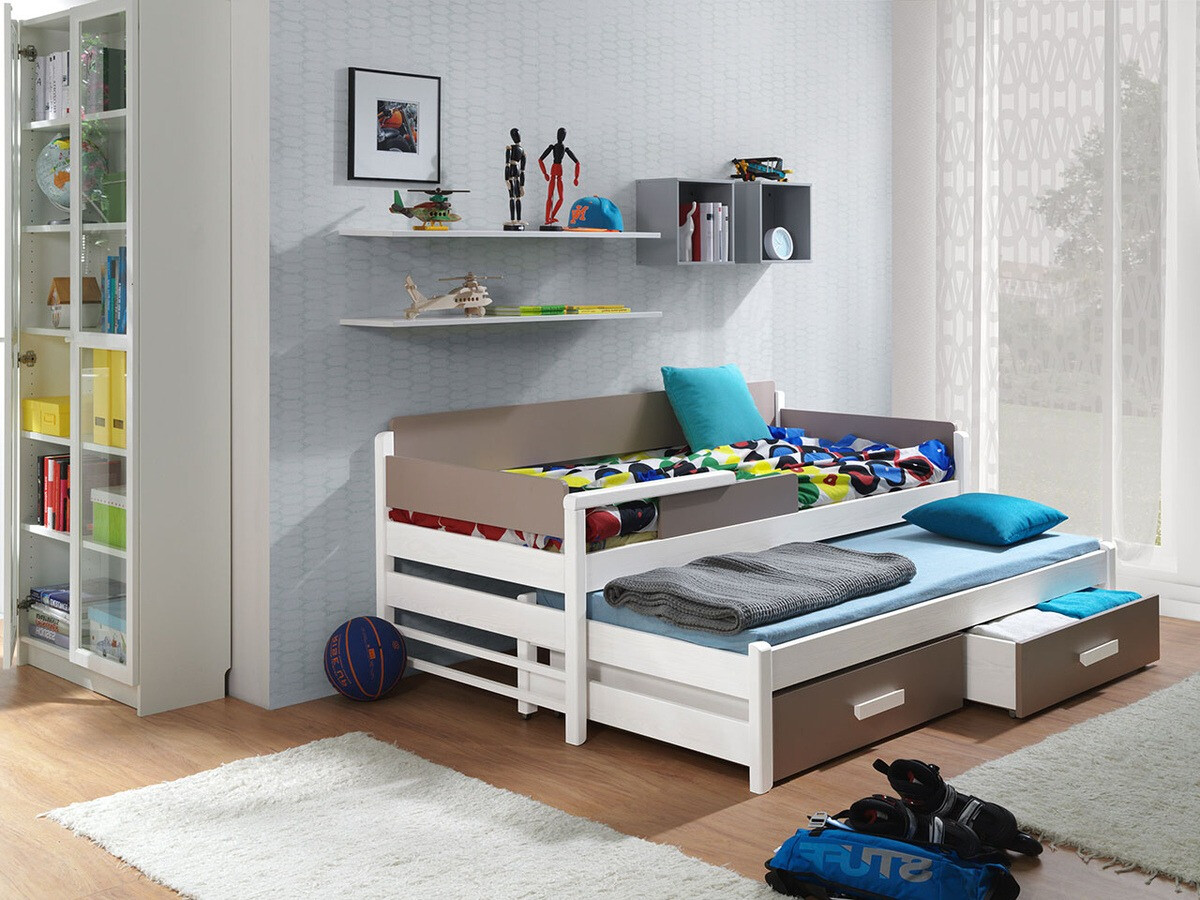 Bed Henderson 121 (White + Trufel)