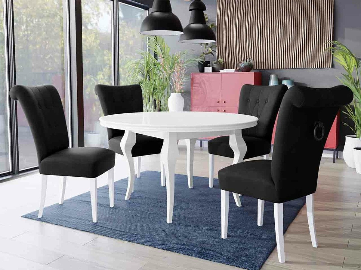 Dining set Racine 143 (White + Magic Velvet 2219)
