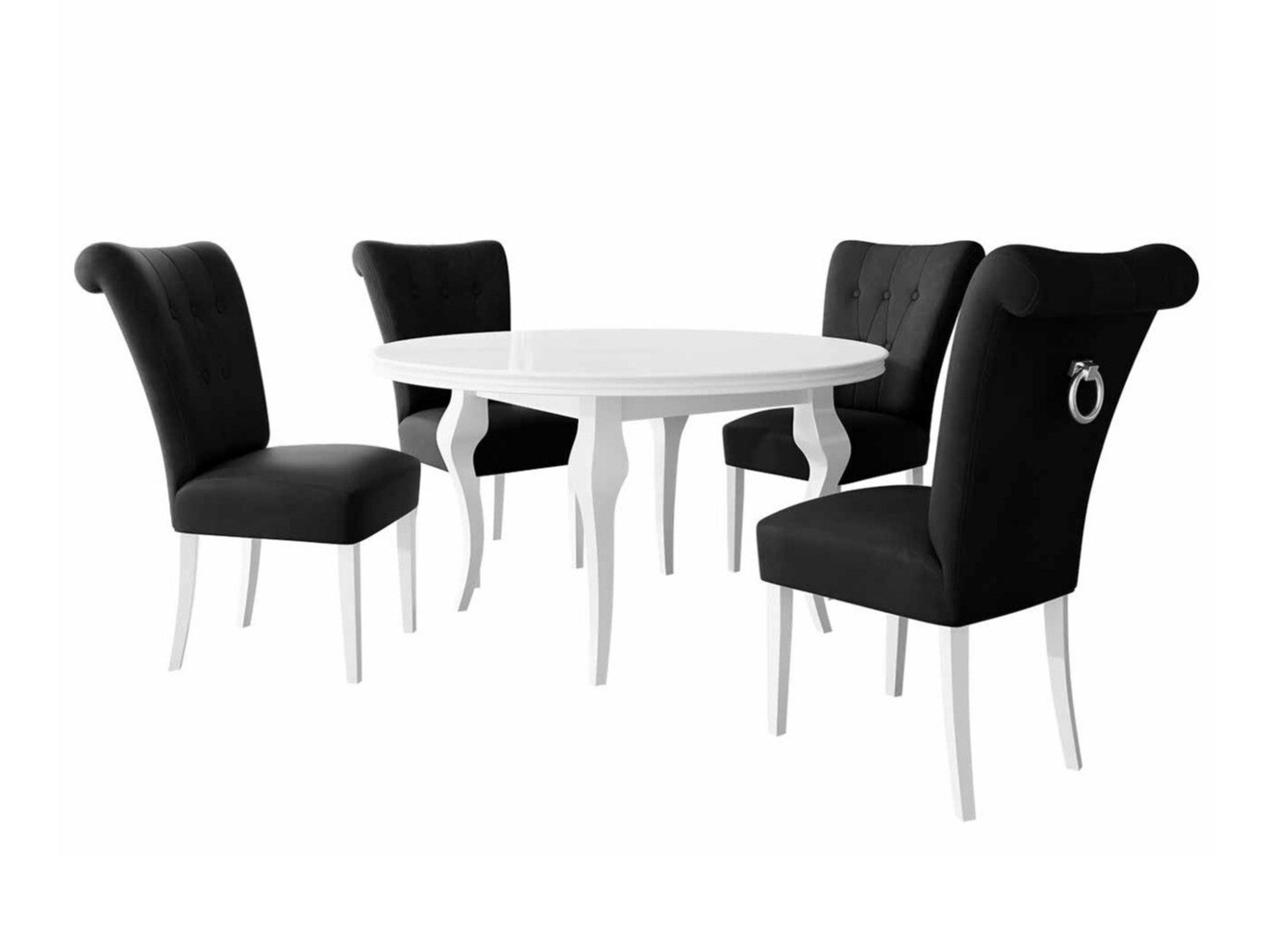 Dining set Racine 143 (White + Magic Velvet 2219)
