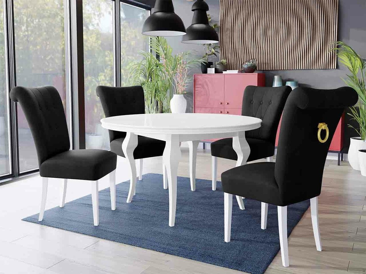 Dining set Racine 143 (White + Magic Velvet 2219)