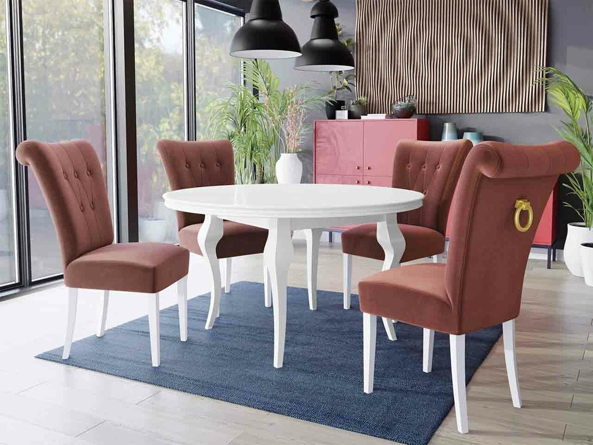 Dining set Racine 143 (White + Magic Velvet 2258)