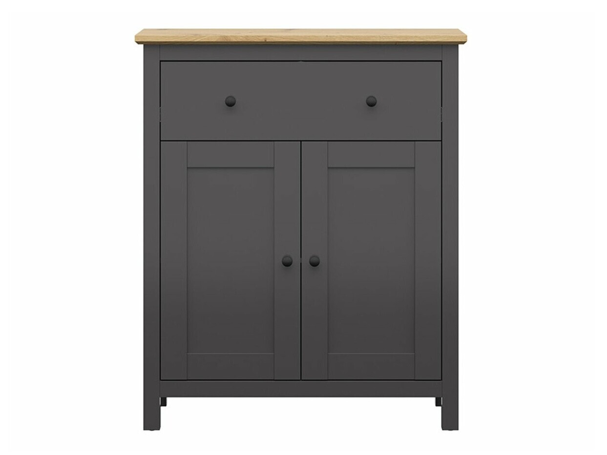 Chest of drawers Sordoro 126 (Graphite + Artisan oak)