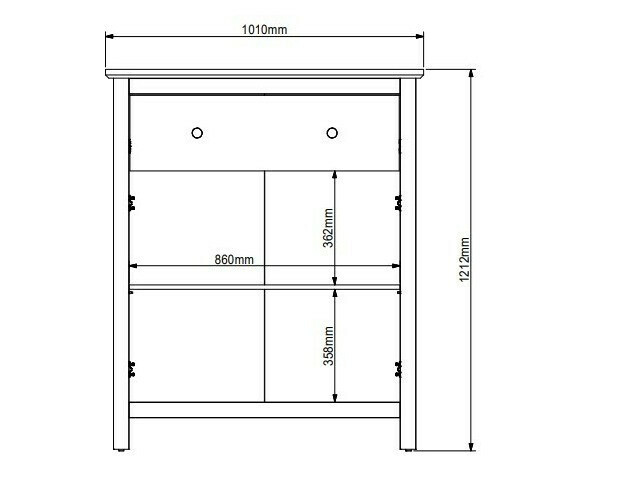 Chest of drawers Sordoro 126 (Graphite + Artisan oak)