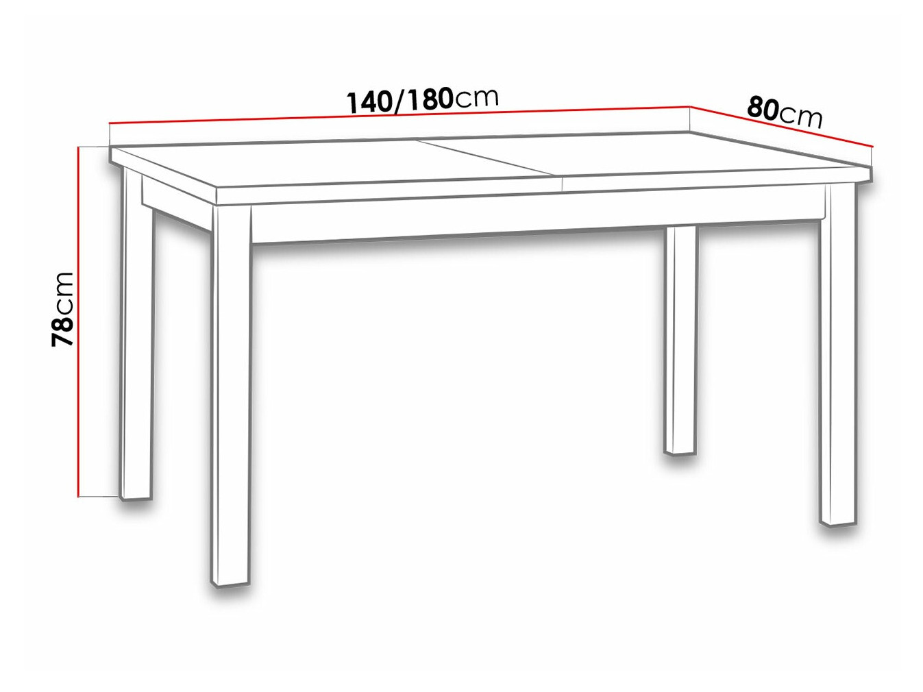 Table Victorville 126 (Black)