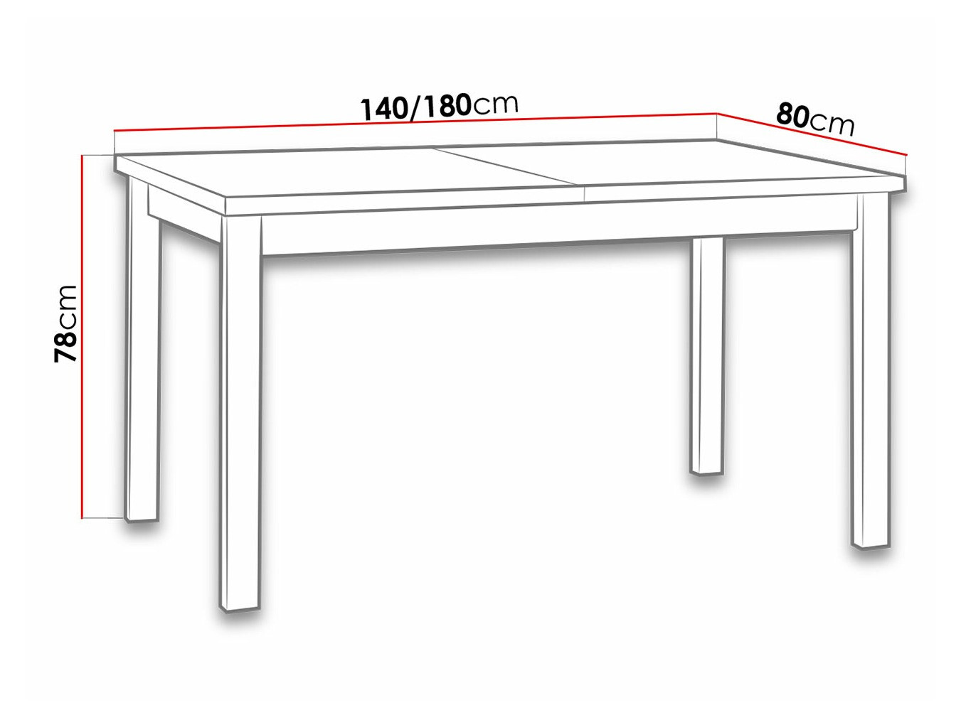 Table Victorville 126 (White)