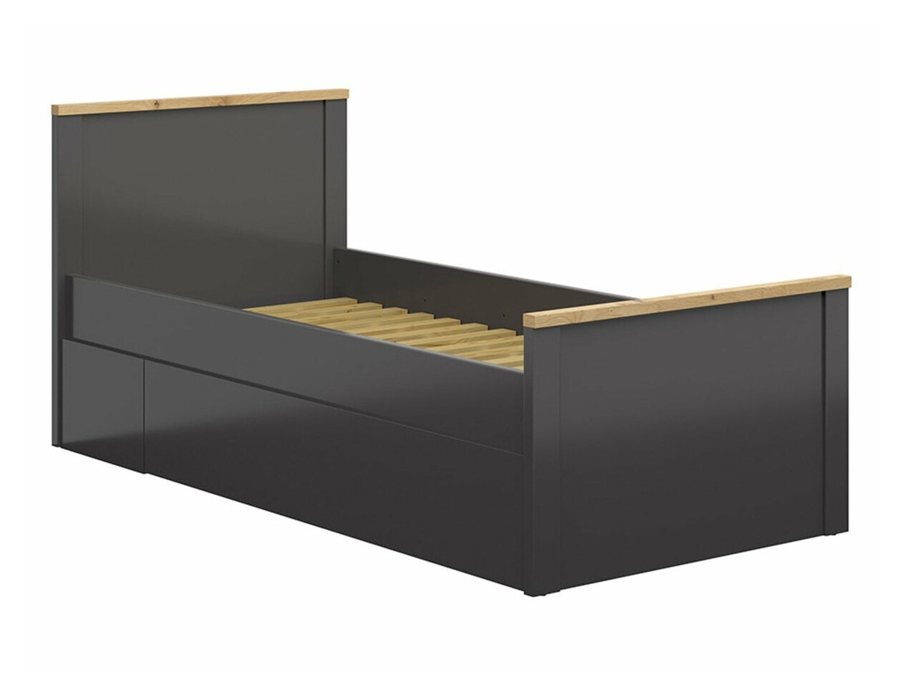 Bed Sordoro 132 (Graphite + Artisan oak)