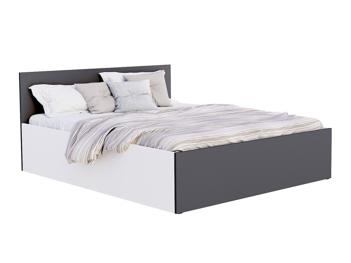 Bed Aurora 145 (White + Grey)