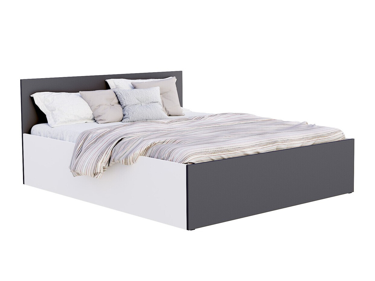 Bed Aurora 157 (White + Grey)