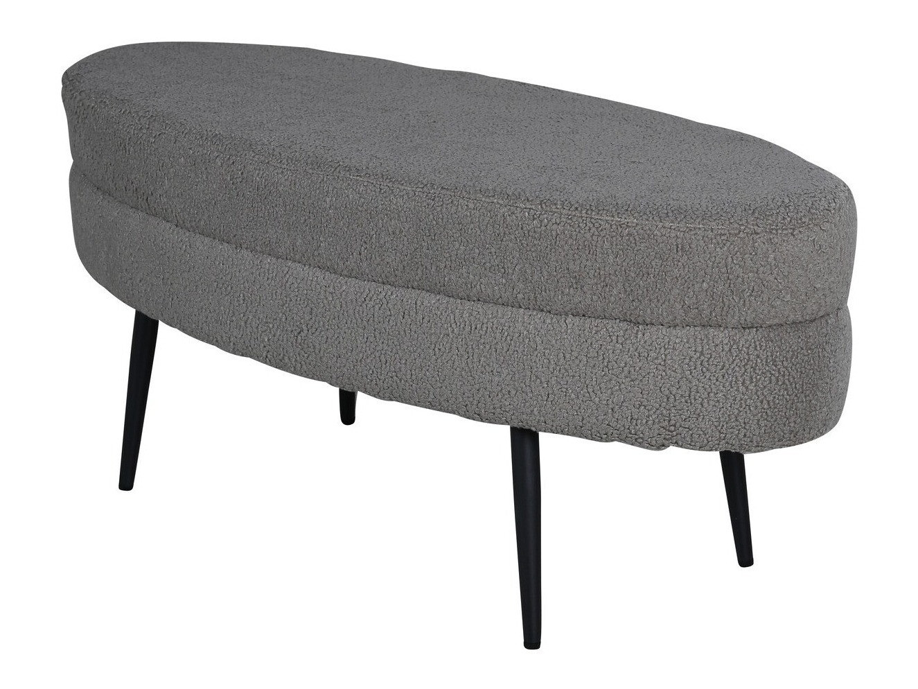 Upholstered bench Dallas 2920 (Dark grey + Black)