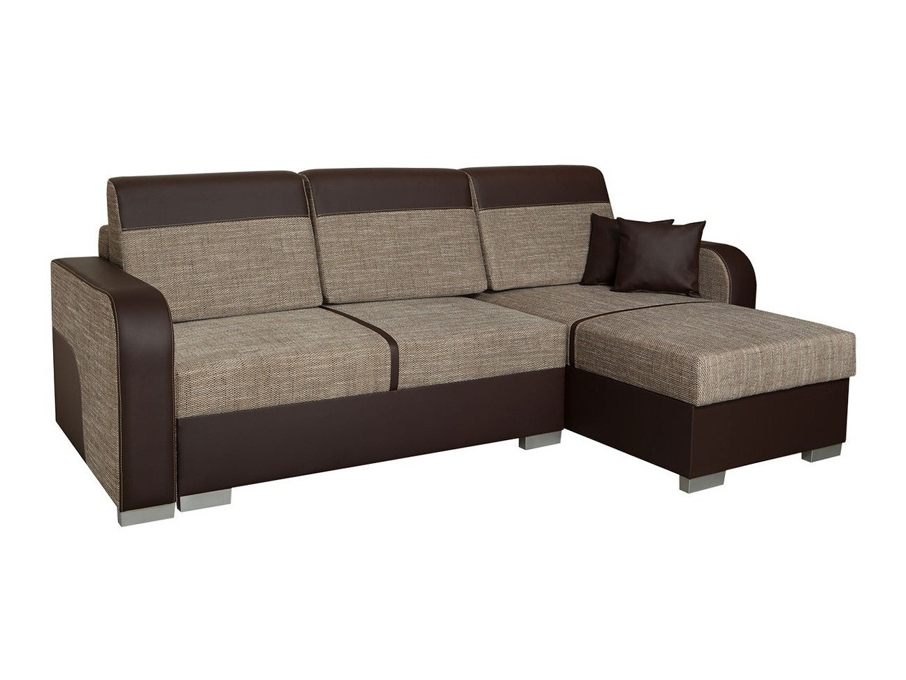 Corner sofa Edinburg 102 (Cayenne 1113 + Nevada 04)