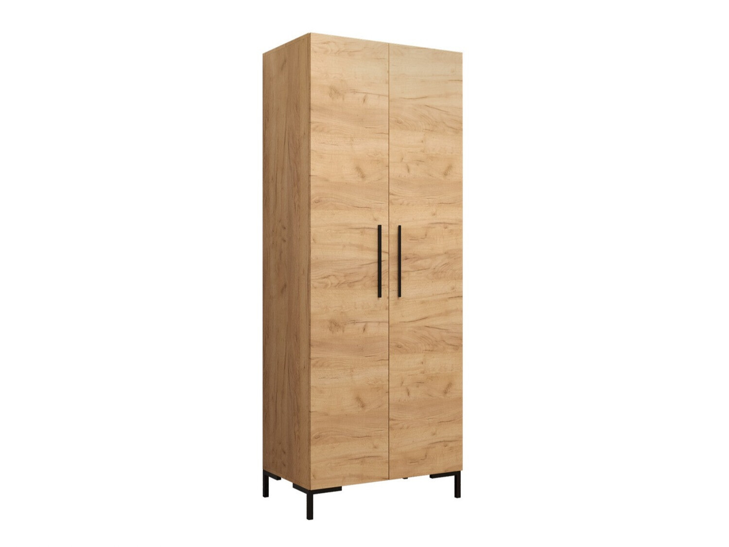 Wardrobe Nomal (Craft oak + Black)