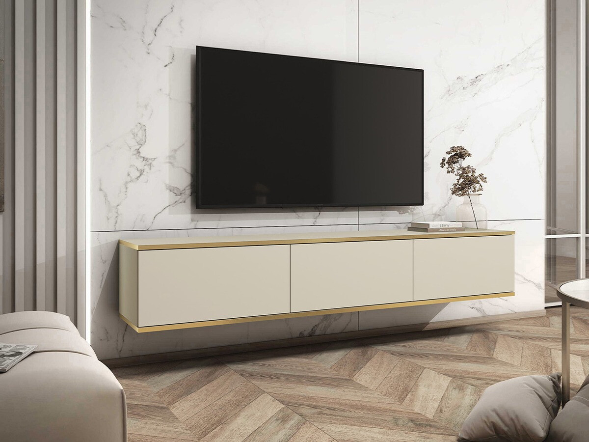 TV stand Princal (Cream + Golden)