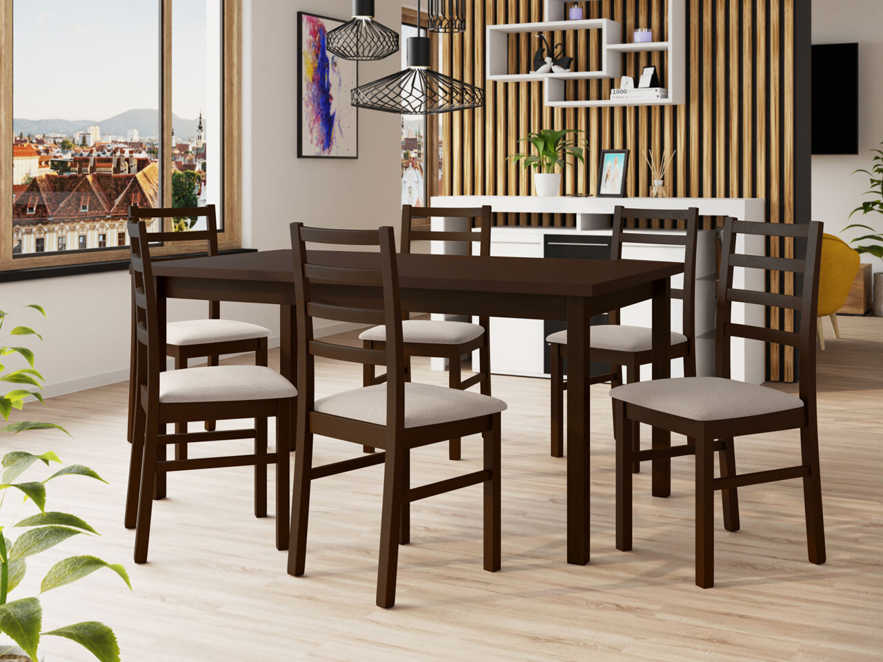 Dining set Victorville 261 (Nut)